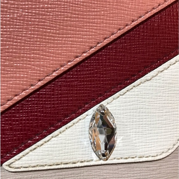 FENDI MONSTER Crayons Leather Zip Around Wallet ππ₯β₯οΈ - Picture 5 of 17